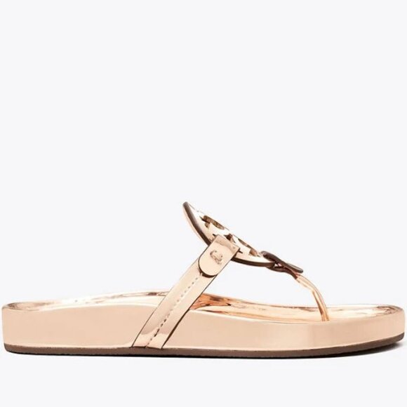 NEW Tory Burch - Size 10 Women's Miller Cloud Sandal - Rose Gold - Picture 2 of 4